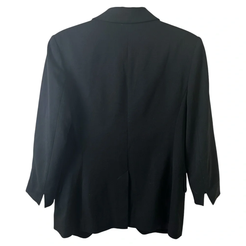 MM LaFleur Carson 2.0 Black Blazer Size 0 Career Work Office Minimalist - Picture 3 of 14